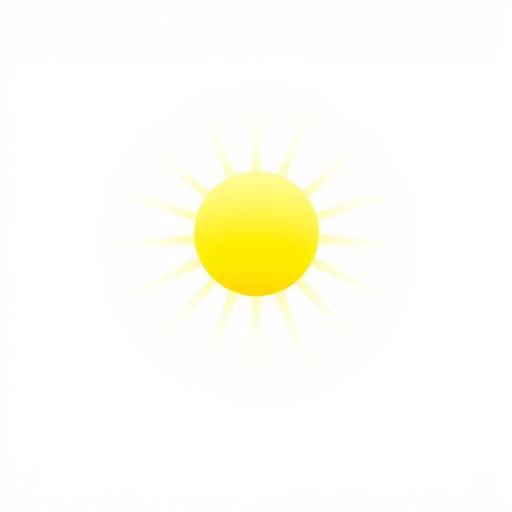Icona di un sole splendente per la qualit&agrave; della luce